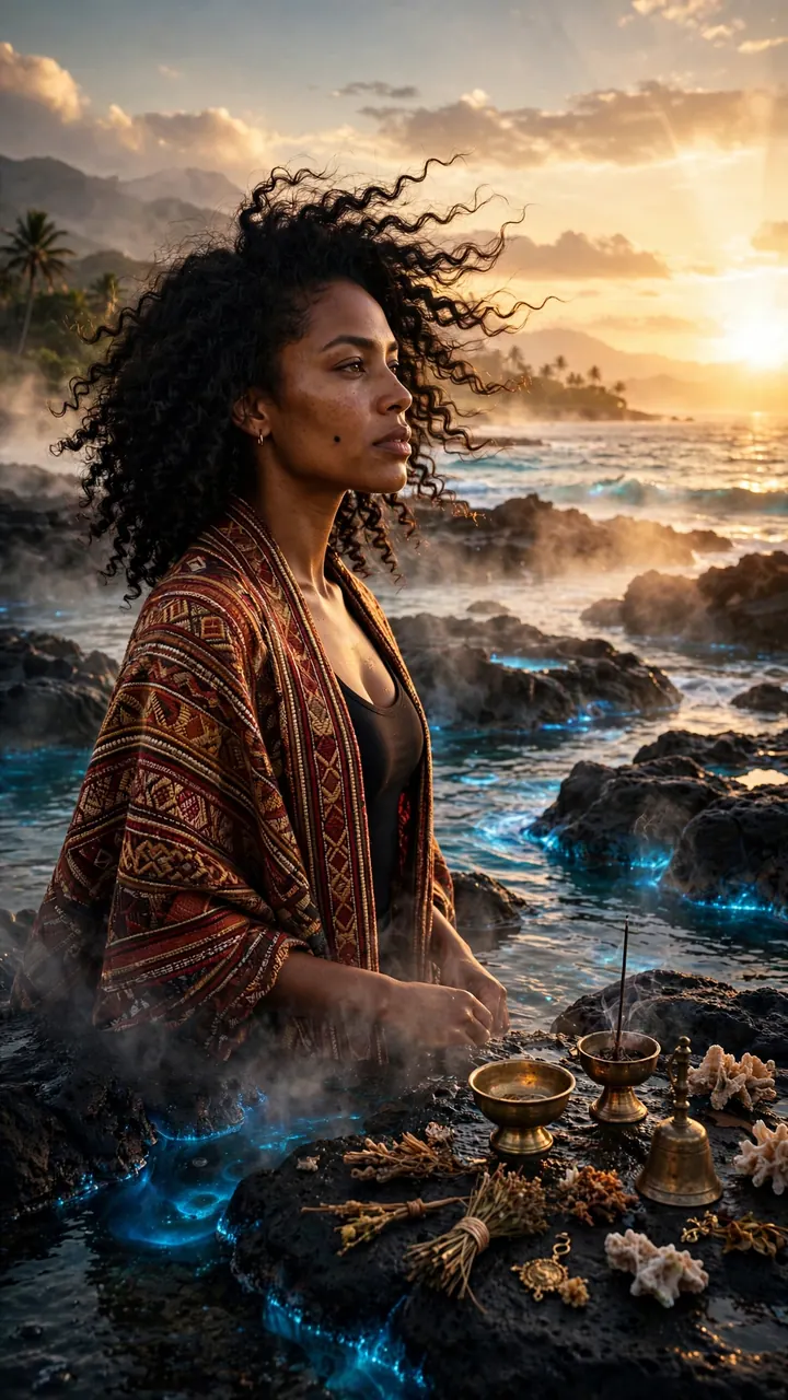 Nova Sol at the shore at golden hour